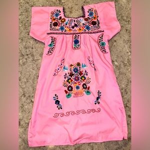 Mexican Style Dress Pink